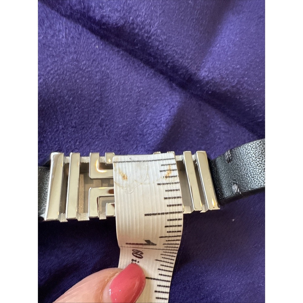 NWT Tory Burch X Fitbit Flex Black & Silver Double-Wrap BRACELET  W/  Dust Bag - Picture 12 of 12